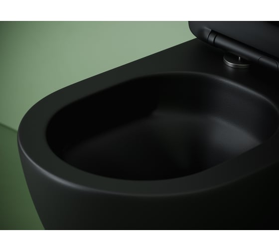 Подвесной унитаз Ceramicanova Uno смыв Торнадо 490x360x360 черный матовый CN11001TMB