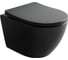 Подвесной унитаз Ceramicanova Uno смыв Торнадо 490x360x360 черный матовый CN11001TMB 1