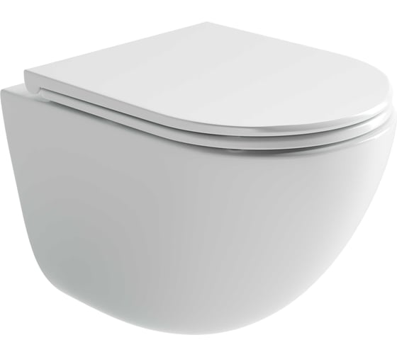 Подвесной унитаз Ceramicanova Vogue безободковый, смыв торнадо CN4008T