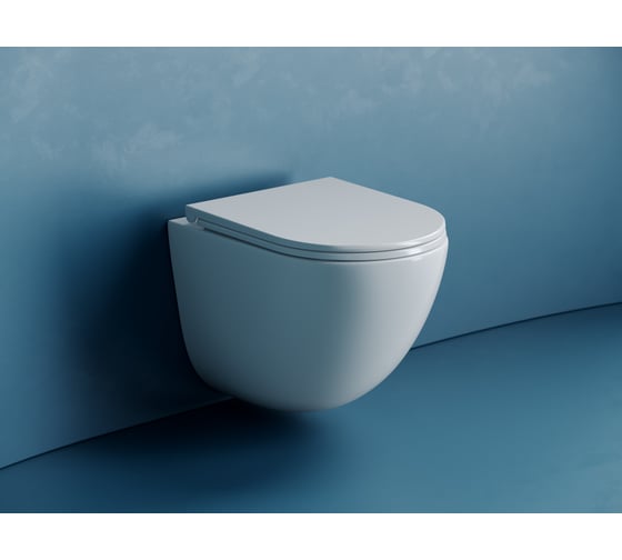 Подвесной унитаз Ceramicanova Vogue безободковый, смыв торнадо CN4008T