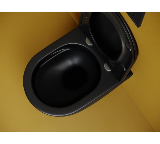 Подвесной унитаз Ceramicanova Vogue безободковый, смыв торнадо CN4008TMB