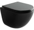 Подвесной унитаз Ceramicanova Vogue безободковый, смыв торнадо CN4008TMB 1