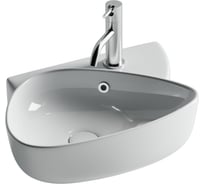 Раковина подвесная Ceramicanova с отверстием под смеситель, 495x350x155, цвет белый CN5049