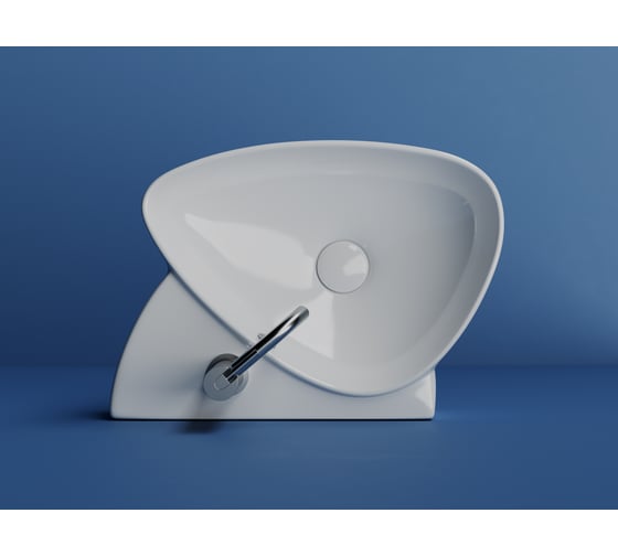 Раковина подвесная Ceramicanova с отверстием под смеситель, 495x350x155, цвет белый CN5049