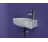 Рукомойник подвесной прямоугольный Ceramicanova 403x249x140, с отверстием под смеситель (чаша слева, отверстие под смеситель справа), цвет белый CN6074L 2