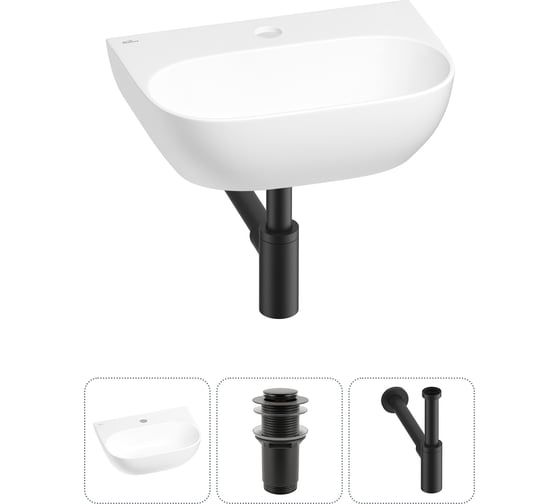 Мини-раковина для ванной комнаты или туалета Wellsee WC Area в наборе 3 в 1 20212190R 1