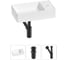 Мини-раковина для ванной комнаты или туалета Wellsee WC Area в наборе 3 в 1 20213631R 1