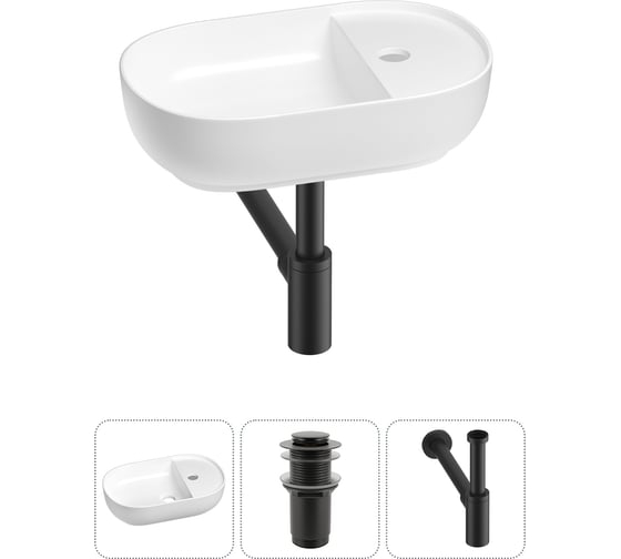 Мини-раковина для ванной комнаты или туалета Wellsee WC Area в наборе 3 в 1 20212098R 1