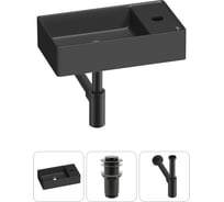 Мини-раковина для ванной комнаты или туалета Wellsee WC Area в наборе 3 в 1 20213742R