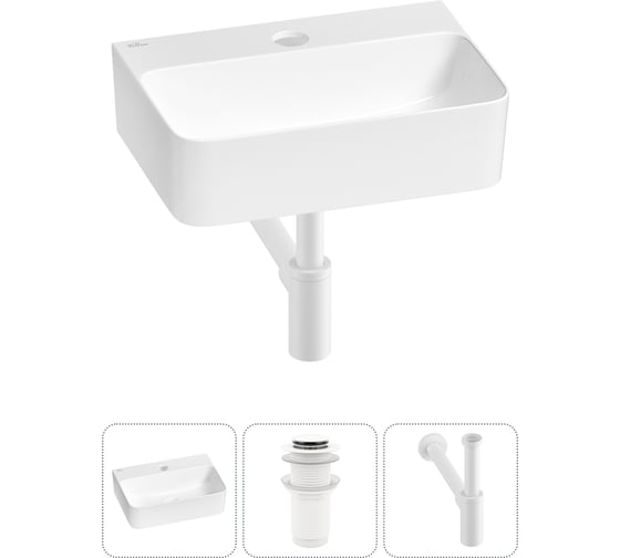 Мини-раковина для ванной комнаты или туалета Wellsee WC Area в наборе 3 в 1 20213601R