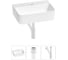 Мини-раковина для ванной комнаты или туалета Wellsee WC Area в наборе 3 в 1 20213601R 1