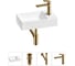 Мини-раковина для ванной комнаты или туалета Wellsee WC Area в наборе 4 в 1 20215583R 1
