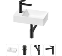 Мини-раковина для ванной комнаты или туалета Wellsee WC Area в наборе 4 в 1 20215566R