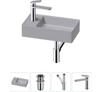 Мини-раковина для ванной комнаты или туалета Wellsee WC Area в наборе 4 в 1 20213840R