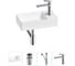 Мини-раковина для ванной комнаты или туалета Wellsee WC Area в наборе 4 в 1 20213634R 1