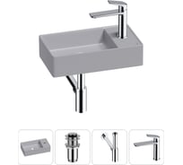 Мини-раковина для ванной комнаты или туалета Wellsee WC Area в наборе 4 в 1 20213752R