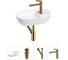 Мини-раковина для ванной комнаты или туалета Wellsee WC Area в наборе 4 в 1 20212103R 1