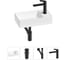 Мини-раковина для ванной комнаты или туалета Wellsee WC Area в наборе 4 в 1 20213635R 1
