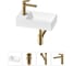 Мини-раковина для ванной комнаты или туалета Wellsee WC Area в наборе 4 в 1 20213820R 1