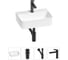 Мини-раковина для ванной комнаты или туалета Wellsee WC Area в наборе 4 в 1 20213603R 1