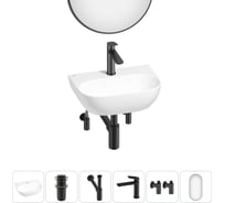 Мини-раковина для ванной комнаты или туалета Wellsee WC Area в наборе 6 в 1 20218160R