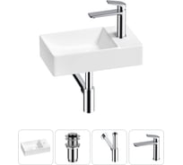 Мини-раковина для ванной комнаты или туалета Wellsee WC Area в наборе 4 в 1 20215581R