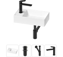 Мини-раковина для ванной комнаты или туалета Wellsee WC Area в наборе 4 в 1 20213803R