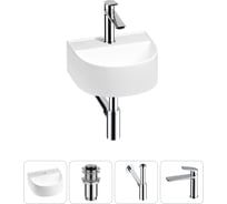 Мини-раковина для ванной комнаты или туалета Wellsee WC Area в наборе 4 в 1 20212117R