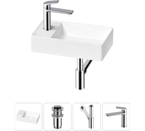 Мини-раковина для ванной комнаты или туалета Wellsee WC Area в наборе 4 в 1 20213802R