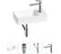 Мини-раковина для ванной комнаты или туалета Wellsee WC Area в наборе 4 в 1 20213618R 1