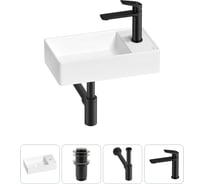 Мини-раковина для ванной комнаты или туалета Wellsee WC Area в наборе 4 в 1 20213619R