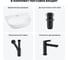 Мини-раковина для ванной комнаты или туалета Wellsee WC Area в наборе 4 в 1 20212194R 10