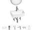 Мини-раковина для ванной комнаты или туалета Wellsee WC Area в наборе 6 в 1 20218103R 1