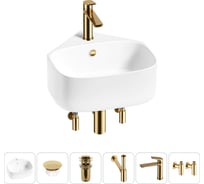 Мини-раковина для ванной комнаты или туалета Wellsee WC Area в наборе 6 в 1 20217188R