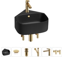 Мини-раковина для ванной комнаты или туалета Wellsee WC Area в наборе 6 в 1 20217195R