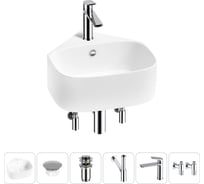 Мини-раковина для ванной комнаты или туалета Wellsee WC Area в наборе 6 в 1 20217189R