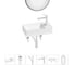 Мини-раковина для ванной комнаты или туалета Wellsee WC Area в наборе 6 в 1 20218114R 1
