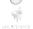 Мини-раковина для ванной комнаты или туалета Wellsee WC Area в наборе 7 в 1 20217812R 1