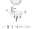 Мини-раковина для ванной комнаты или туалета Wellsee WC Area в наборе 7 в 1 20218139R 1