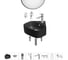 Мини-раковина для ванной комнаты или туалета Wellsee WC Area в наборе 8 в 1 20217830R 1