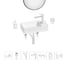 Мини-раковина для ванной комнаты или туалета Wellsee WC Area в наборе 7 в 1 20218118R 1