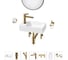 Мини-раковина для ванной комнаты или туалета Wellsee WC Area в наборе 7 в 1 20218181R 1