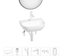 Мини-раковина для ванной комнаты или туалета Wellsee WC Area в наборе 6 в 1 20218162R