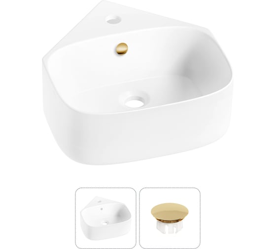 Мини-раковина для ванной комнаты или туалета Wellsee WC Area ширина 39 см 30180404R