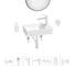 Мини-раковина для ванной комнаты или туалета Wellsee WC Area в наборе 7 в 1 20218190R 1