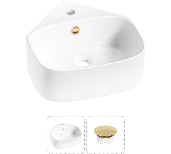 Мини-раковина для ванной комнаты или туалета Wellsee WC Area ширина 39 см 30180104R 1
