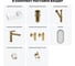 Мини-раковина для ванной комнаты или туалета Wellsee WC Area в наборе 7 в 1 20218101R 14