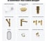Мини-раковина для ванной комнаты или туалета Wellsee WC Area в наборе 8 в 1 20217818R 14