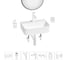 Мини-раковина для ванной комнаты или туалета Wellsee WC Area в наборе 7 в 1 20218110R 1