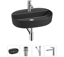 Накладная раковина для ванной комнаты Wellsee Chic Riviera в наборе 4 в 1 20214885R